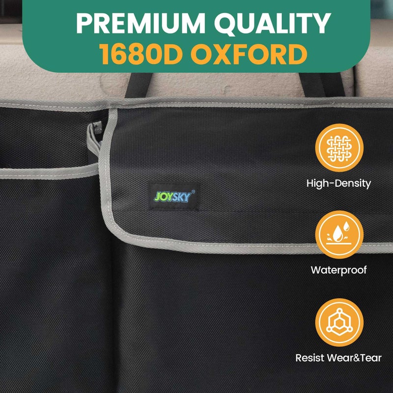 JOYSKY Car Trunk Organizer for SUV, Backseat Hanging Trunk Organizer for Jeep, Hatchback, MPV, Large Capacity Seat Back Storage Bag, Made of High Density Fabric, Space-saving Car Interior Accessory - Image 4